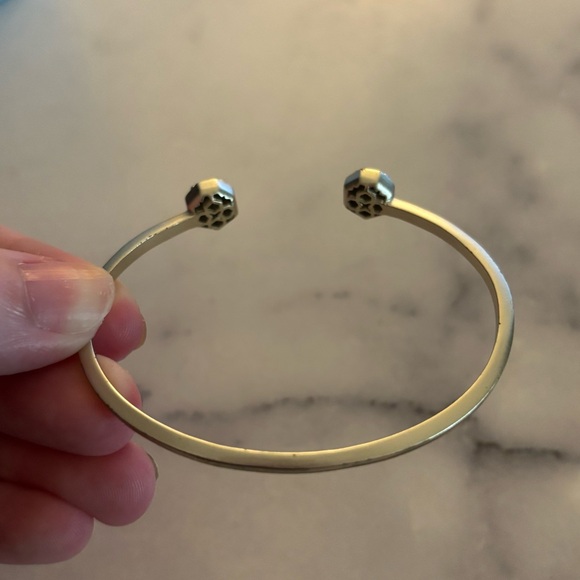 Kendra Scott Gold Bracelet with Blue Drusy Stones - Picture 4 of 5